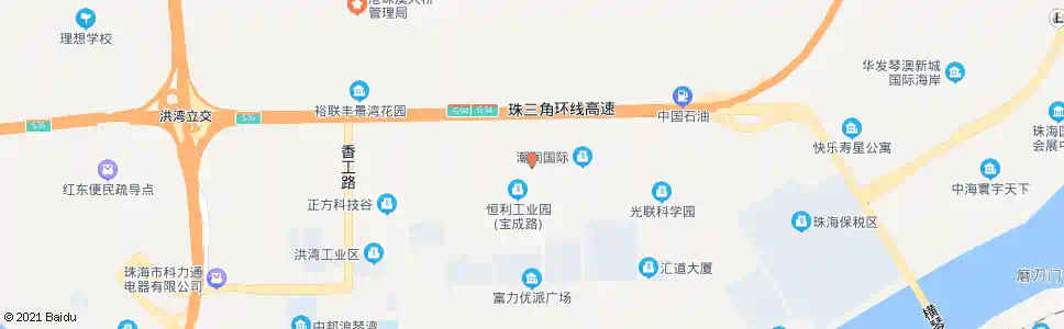 珠海恒利工业区北门_公交站地图_珠海公交_妙搜公交查询2025