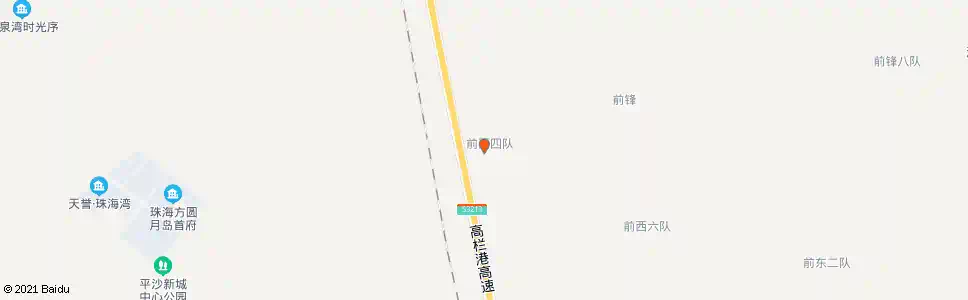 珠海前西四队_公交站地图_珠海公交_妙搜公交查询2025