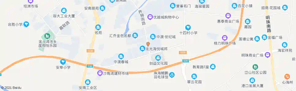 珠海中澳丽珠花园_公交站地图_珠海公交_妙搜公交查询2025