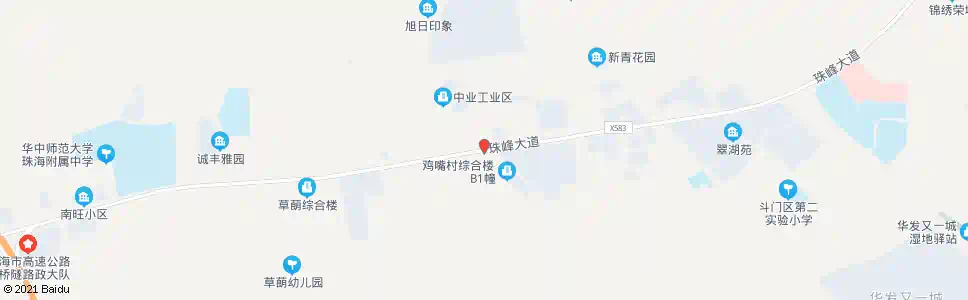 珠海鸡嘴路口_公交站地图_珠海公交_妙搜公交查询2025