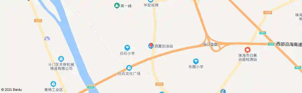 珠海泗喜油站_公交站地图_珠海公交_妙搜公交查询2025