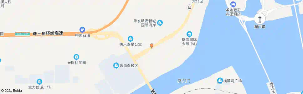 珠海南湾南路南_公交站地图_珠海公交_妙搜公交查询2025