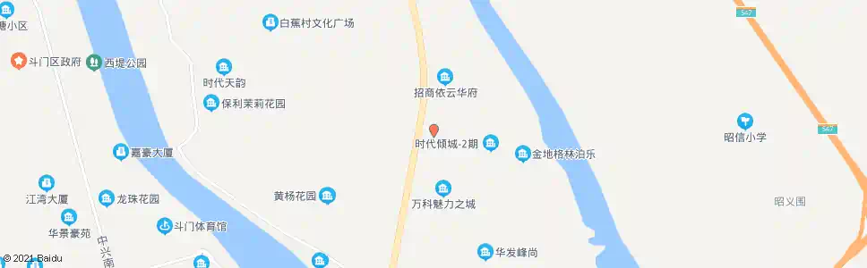 珠海斗门行政中心_公交站地图_珠海公交_妙搜公交查询2025