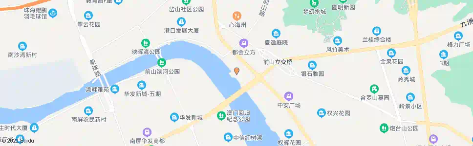 珠海前山站西_公交站地图_珠海公交_妙搜公交查询2025