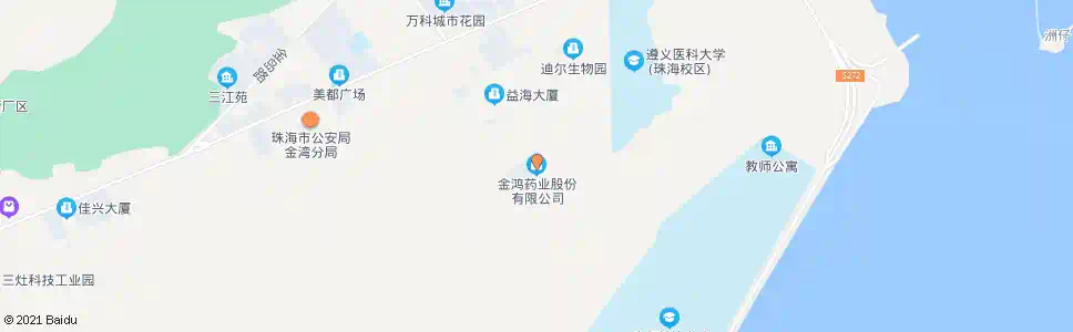 珠海金鸿药业_公交站地图_珠海公交_妙搜公交查询2025