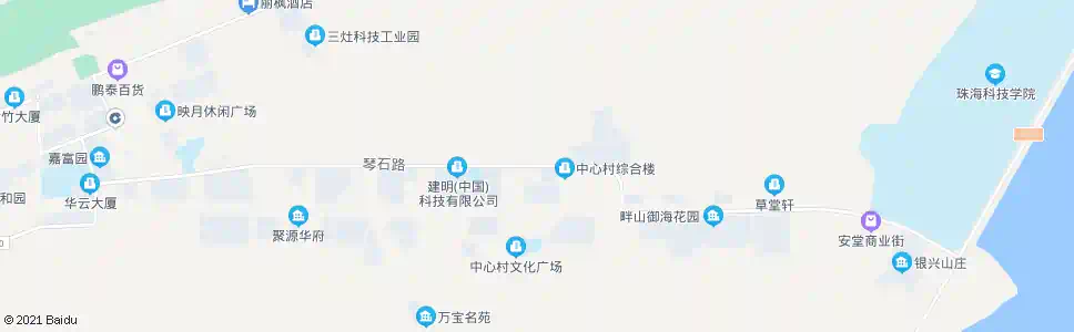 珠海中心村_公交站地图_珠海公交_妙搜公交查询2025