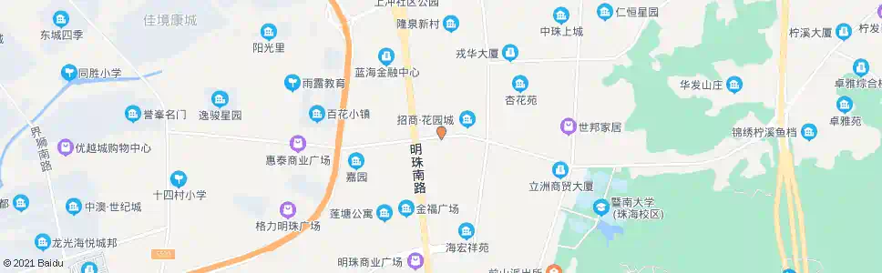 珠海招商花园城南_公交站地图_珠海公交_妙搜公交查询2025