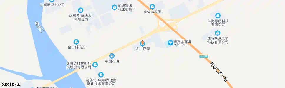 珠海金山花园_公交站地图_珠海公交_妙搜公交查询2025