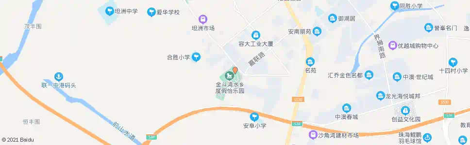 珠海坦洲怡乐园_公交站地图_珠海公交_妙搜公交查询2025
