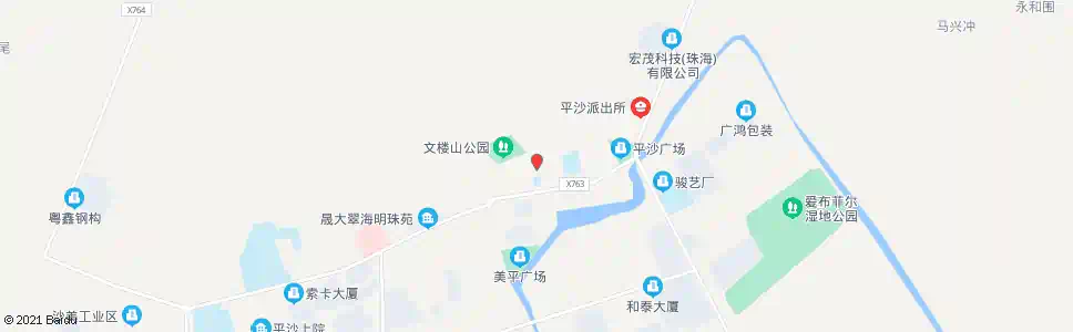 珠海平沙工会_公交站地图_珠海公交_妙搜公交查询2025