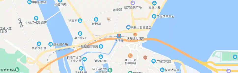 珠海竹头园_公交站地图_珠海公交_妙搜公交查询2025