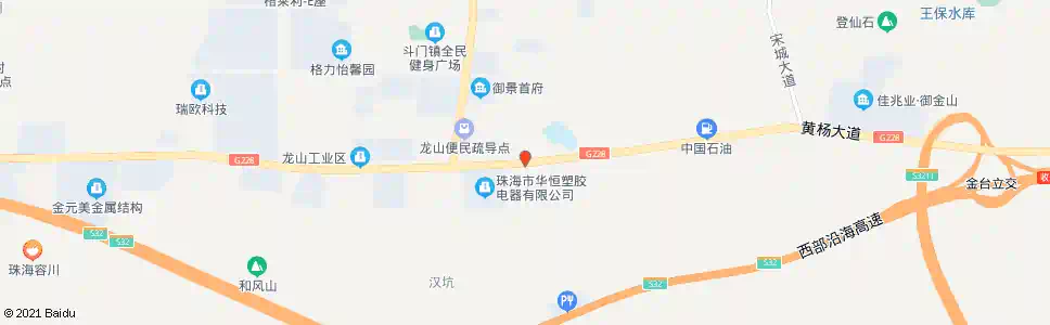 珠海汉坑村口_公交站地图_珠海公交_妙搜公交查询2025