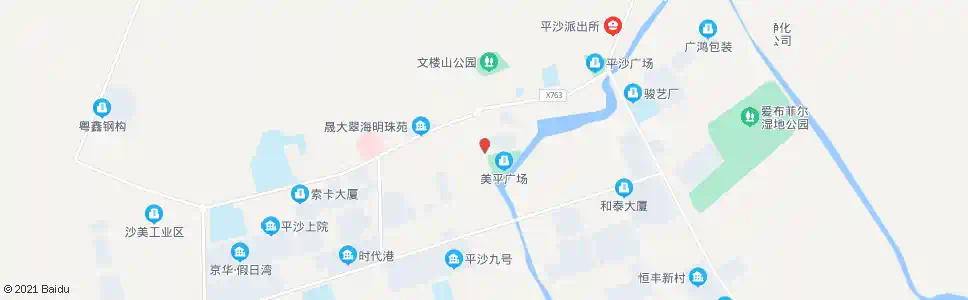 珠海平沙市场_公交站地图_珠海公交_妙搜公交查询2025