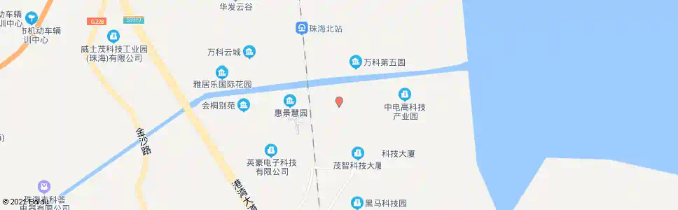 珠海海岸生活区_公交站地图_珠海公交_妙搜公交查询2025