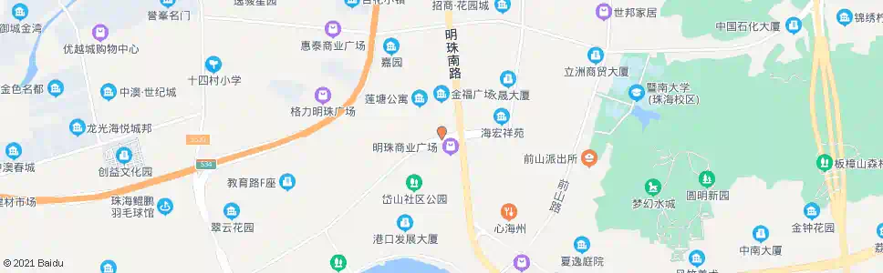 珠海莲塘_公交站地图_珠海公交_妙搜公交查询2025