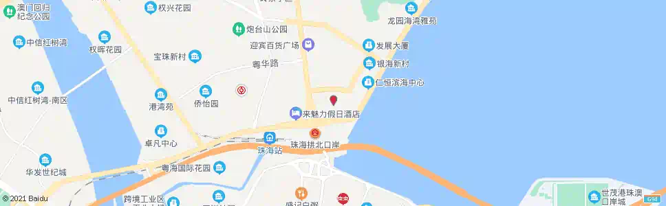 珠海珠海拱北客运站_公交站地图_珠海公交_妙搜公交查询2025