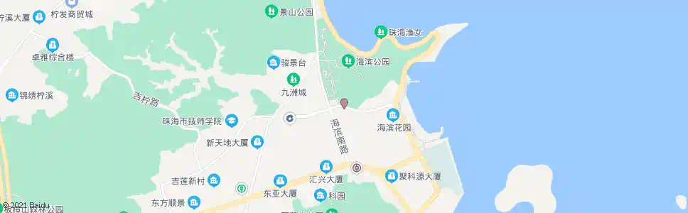 珠海烟墩山_公交站地图_珠海公交_妙搜公交查询2025