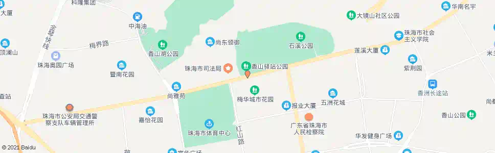 珠海香山驿站_公交站地图_珠海公交_妙搜公交查询2025