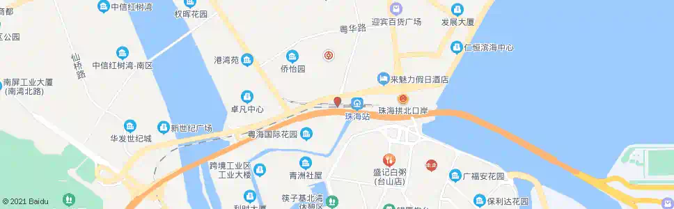 珠海南场_公交站地图_珠海公交_妙搜公交查询2025