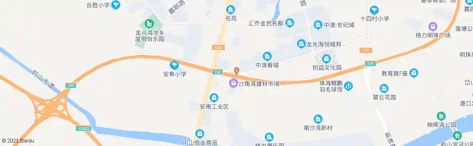 珠海环洲南路西_公交站地图_珠海公交_妙搜公交查询2025