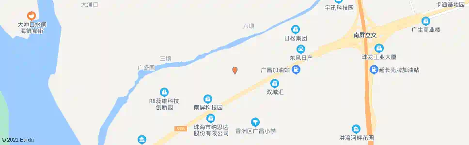 珠海屏北三路西_公交站地图_珠海公交_妙搜公交查询2025