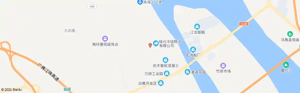 珠海新力船厂_公交站地图_珠海公交_妙搜公交查询2025