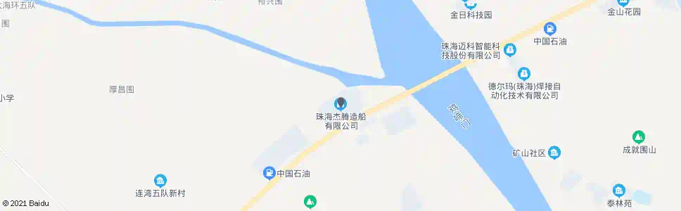 珠海杰腾造船_公交站地图_珠海公交_妙搜公交查询2025