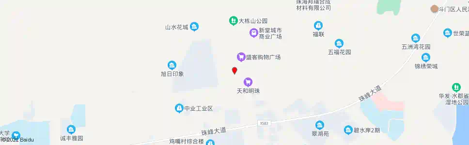 珠海新青二路_公交站地图_珠海公交_妙搜公交查询2025