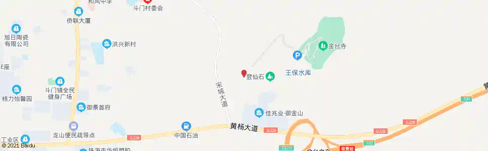 珠海金台寺外山门_公交站地图_珠海公交_妙搜公交查询2025
