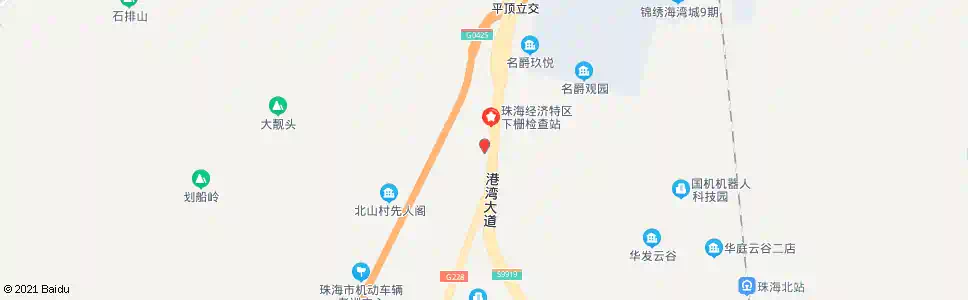 珠海下栅检查站_公交站地图_珠海公交_妙搜公交查询2025