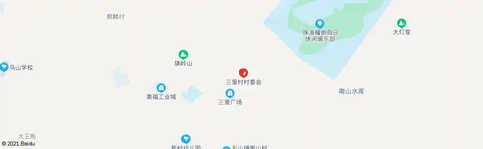 珠海三里村_公交站地图_珠海公交_妙搜公交查询2025