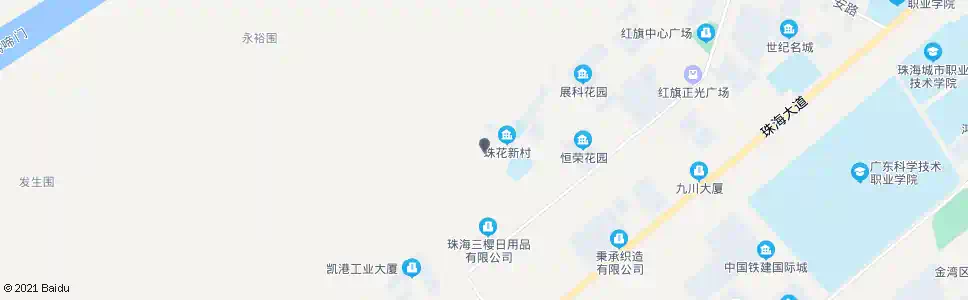 珠海红旗糖厂_公交站地图_珠海公交_妙搜公交查询2025