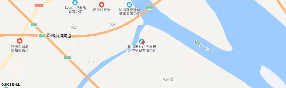 珠海海源码头_公交站地图_珠海公交_妙搜公交查询2025