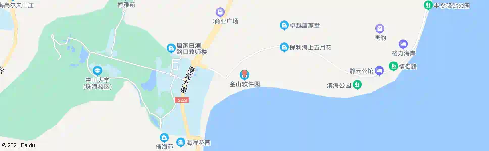 珠海金山软件_公交站地图_珠海公交_妙搜公交查询2025
