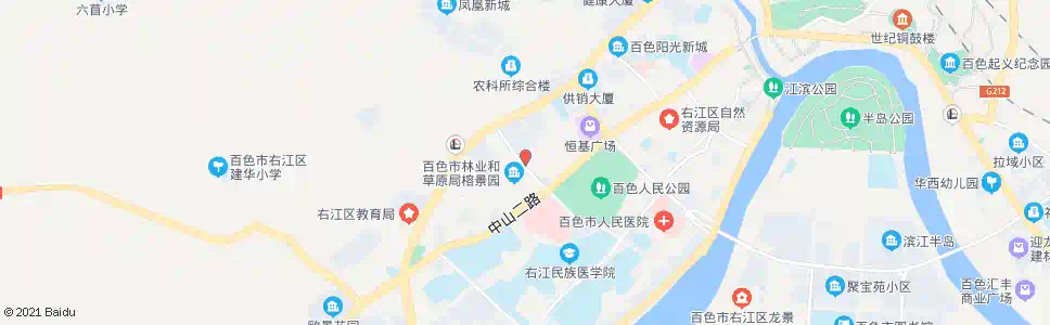 百色水电工程处_公交站地图_百色公交_妙搜公交查询2025