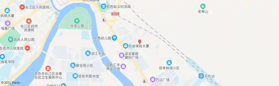百色社保大厦(市委干部培训中心)_公交站地图_百色公交_妙搜公交查询2025