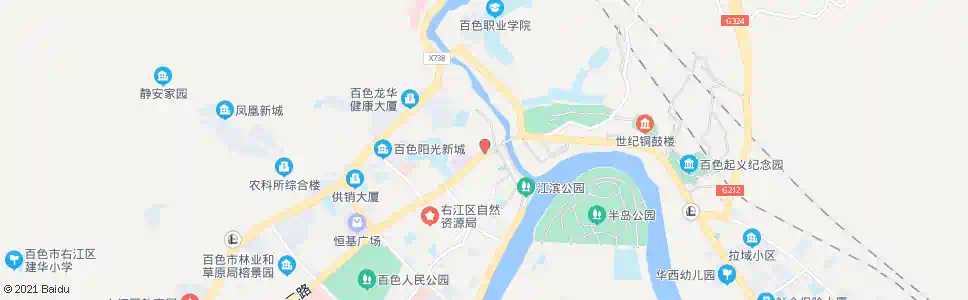 百色右江日报社_公交站地图_百色公交_妙搜公交查询2025