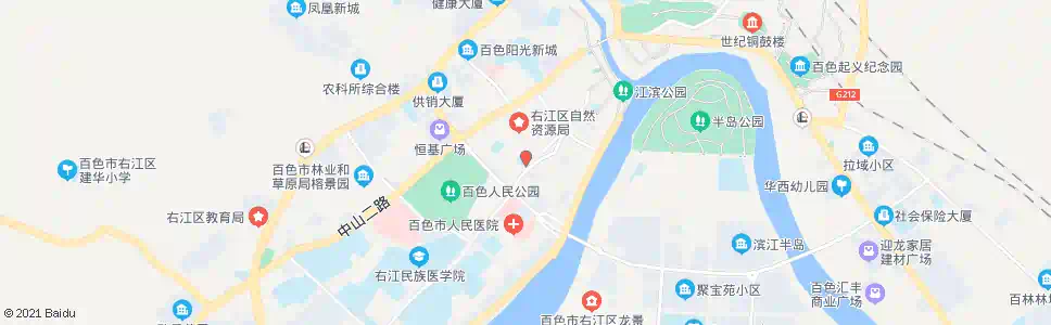 百色爱新小学_公交站地图_百色公交_妙搜公交查询2025