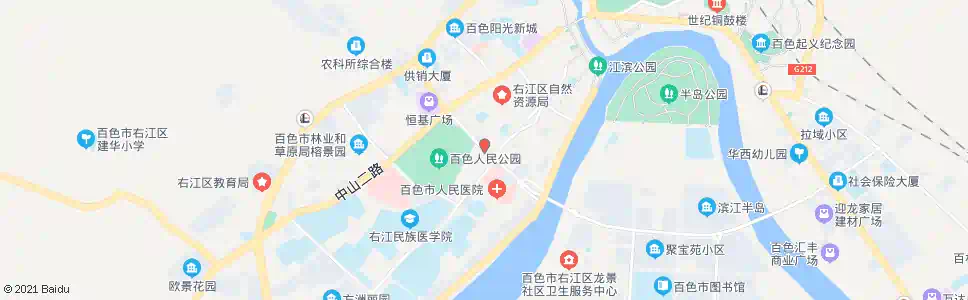 百色二建公司_公交站地图_百色公交_妙搜公交查询2025