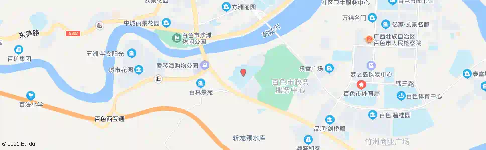 百色祈福高中后门(南行)_公交站地图_百色公交_妙搜公交查询2025