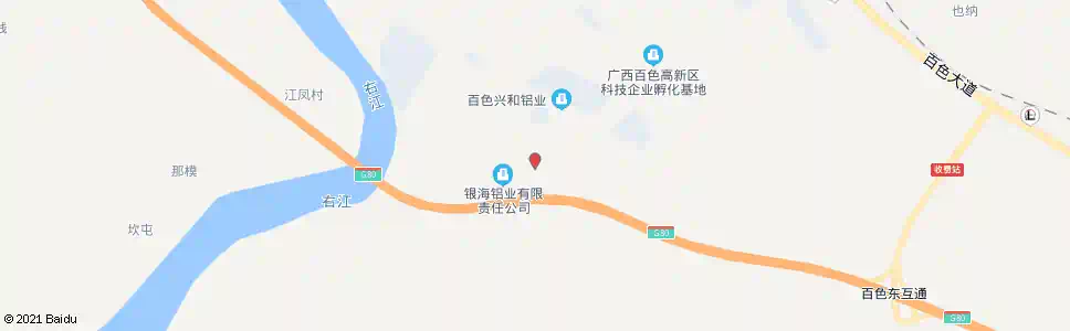 百色百色铝厂_公交站地图_百色公交_妙搜公交查询2025