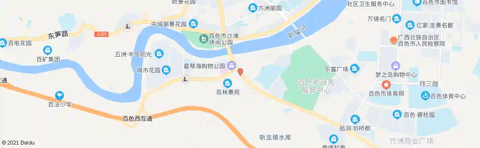 百色那怀路口(东行)_公交站地图_百色公交_妙搜公交查询2025