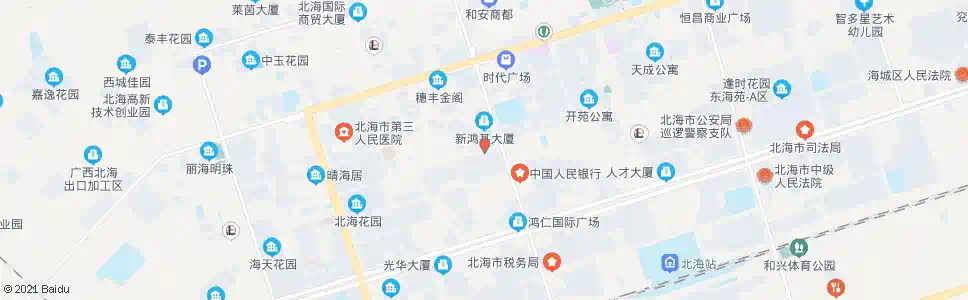 北海十五小_公交站地图_北海公交_妙搜公交查询2025