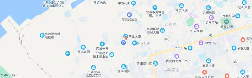 北海中玉大酒店_公交站地图_北海公交_妙搜公交查询2025