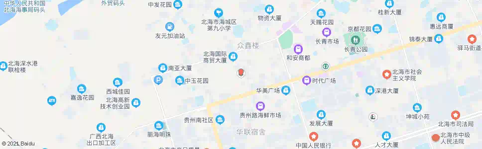 北海贵州路加油站_公交站地图_北海公交_妙搜公交查询2025