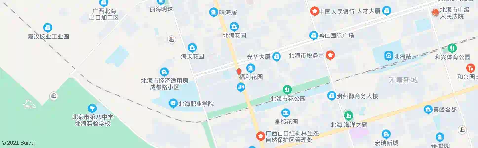 北海云南路市场_公交站地图_北海公交_妙搜公交查询2025