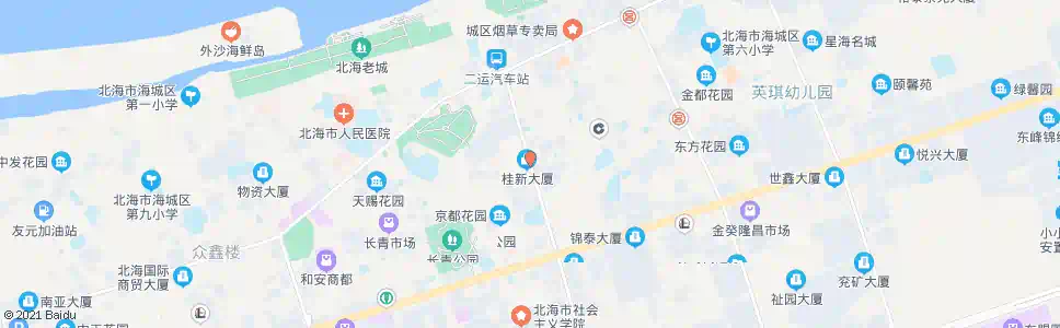 北海桂新大厦_公交站地图_北海公交_妙搜公交查询2025