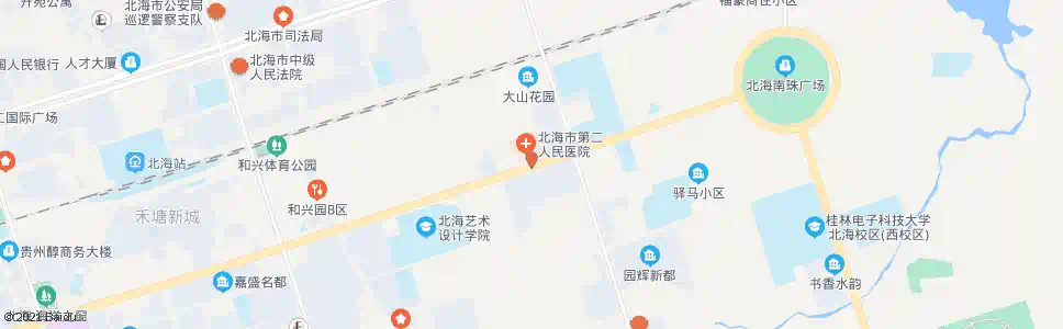 北海新世纪大道路口_公交站地图_北海公交_妙搜公交查询2025