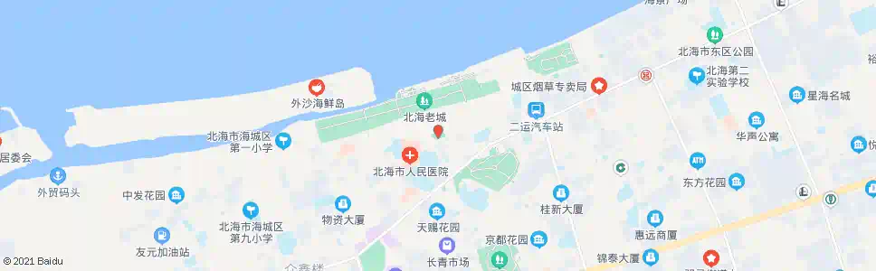 北海人民剧场_公交站地图_北海公交_妙搜公交查询2025