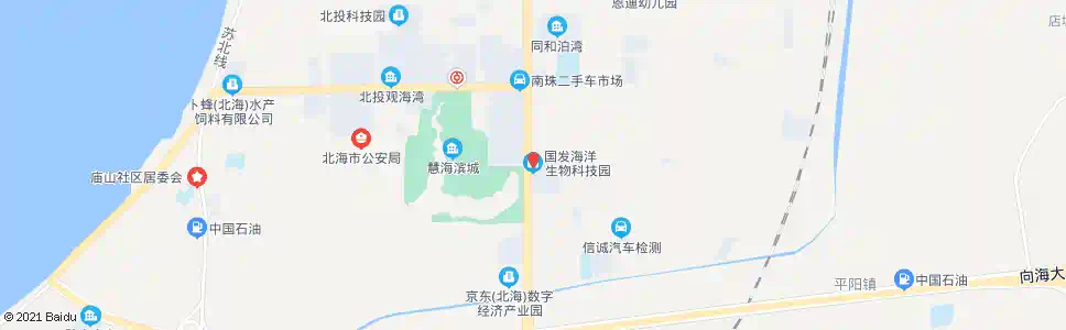 北海国发科技园_公交站地图_北海公交_妙搜公交查询2025